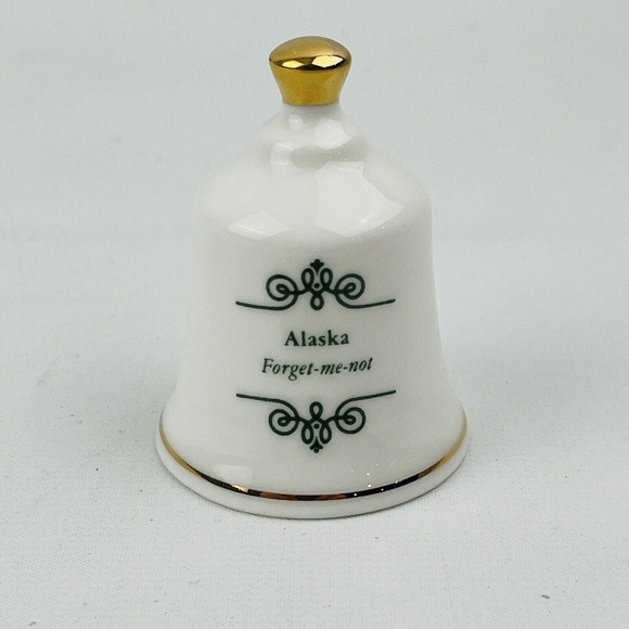 Danbury Mint‎ Alaska Forget-Me-Not Official State Flower Bell Collection - Picture 2 of 5